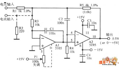 Inverting amplifier circuit diagram with high speed