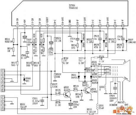 TDA5112 video amplifier circuit diagram