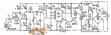 Optical double-control delay lamp circuit (1)