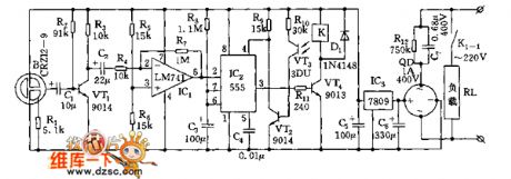 Photosensitive voice switch circuit with locking in the day