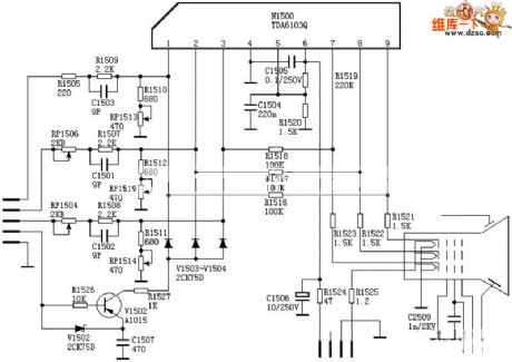 TDA6103 video amplifier circuit diagram