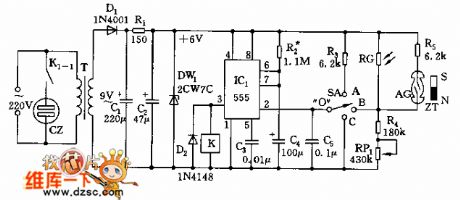 Multi-function power-saving lighting outlet control circuit
