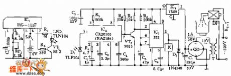 Shielding infrared automatical switching tap circuit