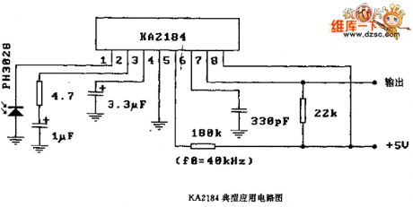 KA2184 Typical application circuit diagram