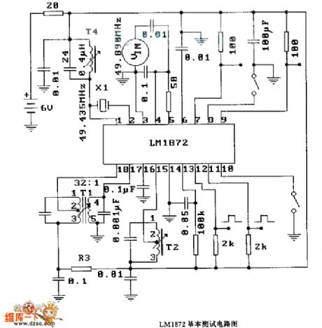 The basic test circuit diagram of LMl872