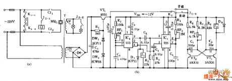 Timing control circuit diagram of vibrator