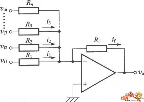 Principle of addition operation circuit