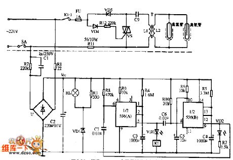 Electronic sterilizing cabinet circuit diagram 04
