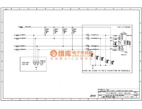 845E computer motherboard circuit diagram 45