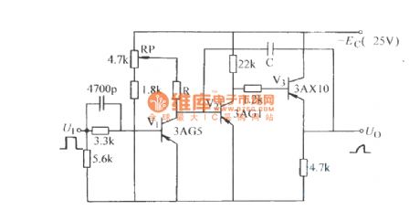 Capacitance negative feedback zigzag wave circuit (3)