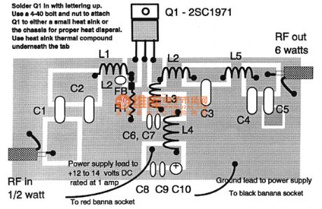 6w FM power amplifier circuit ( English)