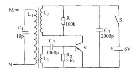 Single-tube transformer oscillator circuit
