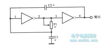 Digital oscillator controlled by potentiometer