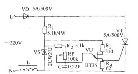 Electronic voltage regulator electromagnetic oscillator circuit