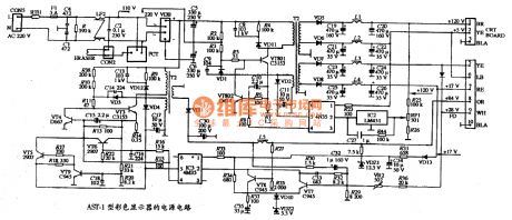 The power supply circuit diagram of AST-1 color display