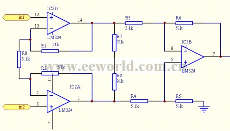 The input stage problem of measuring amplifier