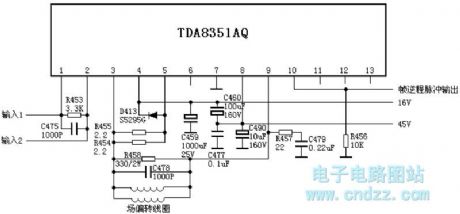 TDA8351AQ Field output circuit