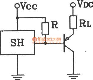 The output interface circuit between SH Hall switch and collector
