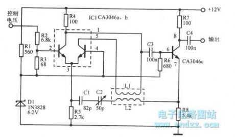 9MHz linear voltage-controlled oscillator