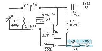 The improving crystal frequency circuit using parallel resonance