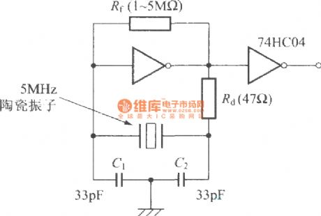 Ceramic oscillator circuit