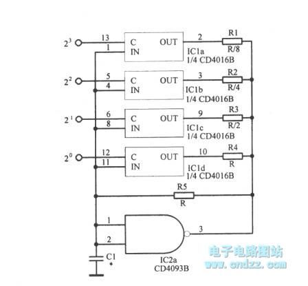 Digitally controlled l00kHz oscillator circuit