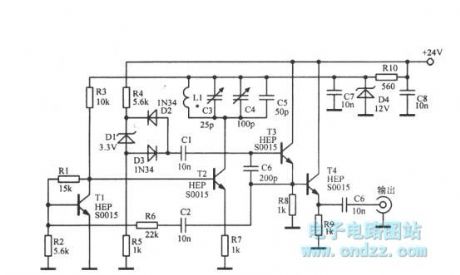 Stable 3.5 ~ 3.8MHz VF oscillator