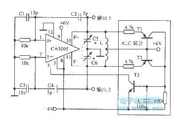 The LC oscillator with automatically controlled output level