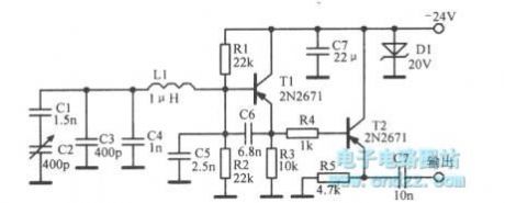 5MHz oscillator circuit with adjustable frequency