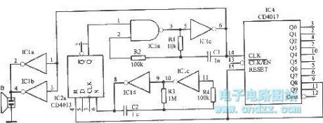 The carrier signal oscillator circuit of ultrasonic transmitter