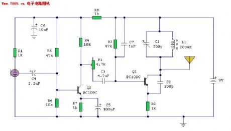 The whole FM transmitter circuit
