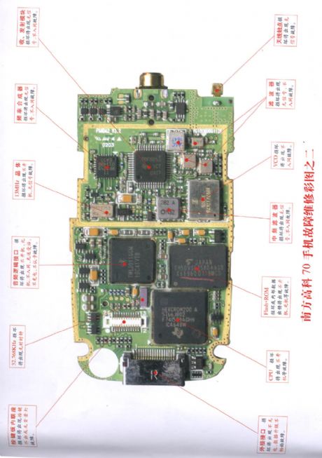 Soutec 70 mobile phone repairing diagram 2
