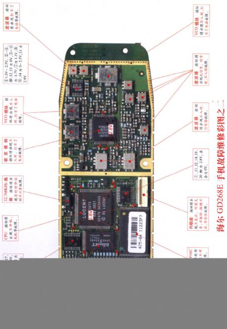 Haier GD268E mobile phone repairing diagram 2