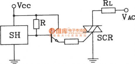 The interface circuit between SH  Hall switch and double silicon output