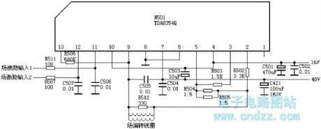 TDA8354Q Field output circuit