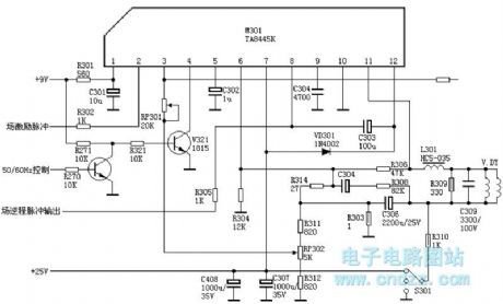 TA8445K Field output circuit