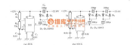 The boost circuit using Timer IC