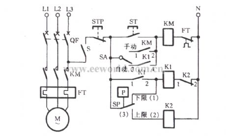 Electric pressure gauge connecting controlling water pump circuit 1