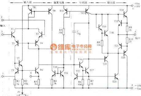 The internal circuit of F007 IC