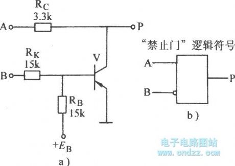 INHIBITORY-gate circuit
