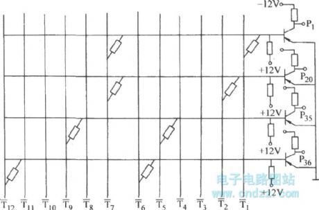 The transistor NOR gate circuit with resistance on two input ends