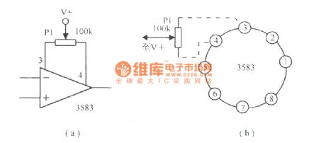 High-voltage high -current operational amplifier circuit 3583