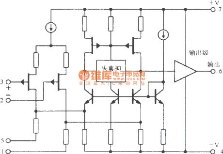 OPA604 FET input high-fidelity operational amplifier circuit
