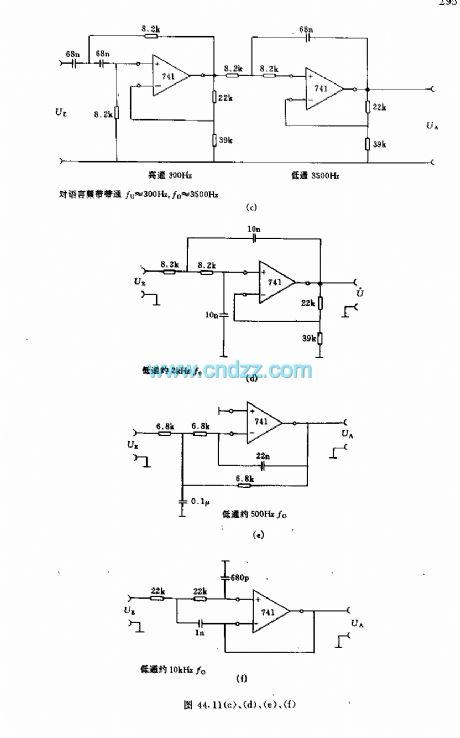 The filter (regulator) circuit for different application areas