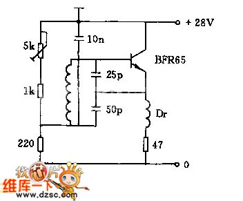 Small electronic coupling oscillator circuit diagram
