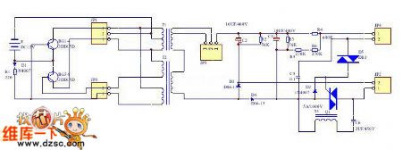 High-frequency electronic fishing device circuit diagram