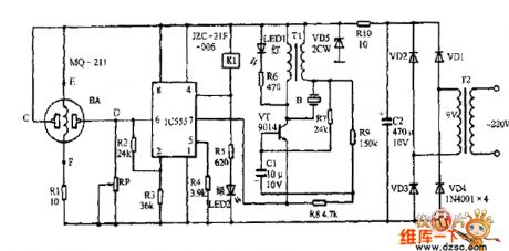 Automatic kitchen ventilator circuit 02