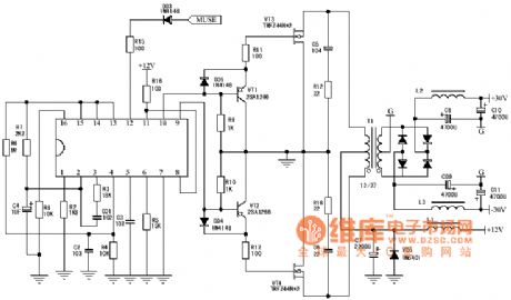 Car audio power supply DC-DC converter circuit diagram