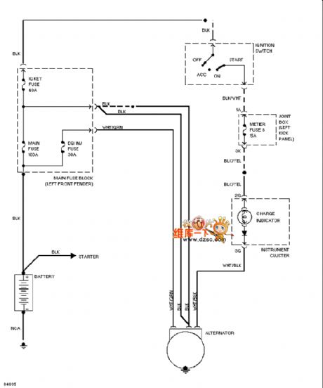 Mazda 626 charge system circuit diagram 2