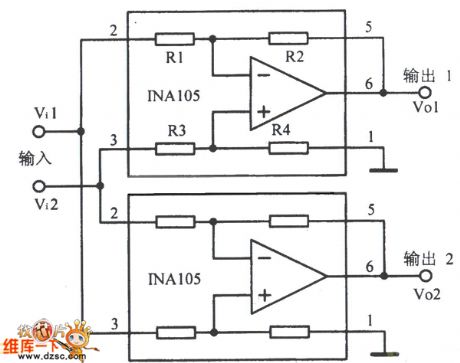 Lower Power Consumption Differential Input-Differential Output Circuit